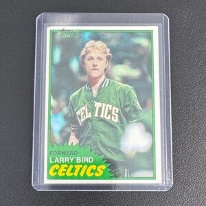 Larry Bird Vintage NBA card- Boston Celtics Icon- 1980’s basketball collectible